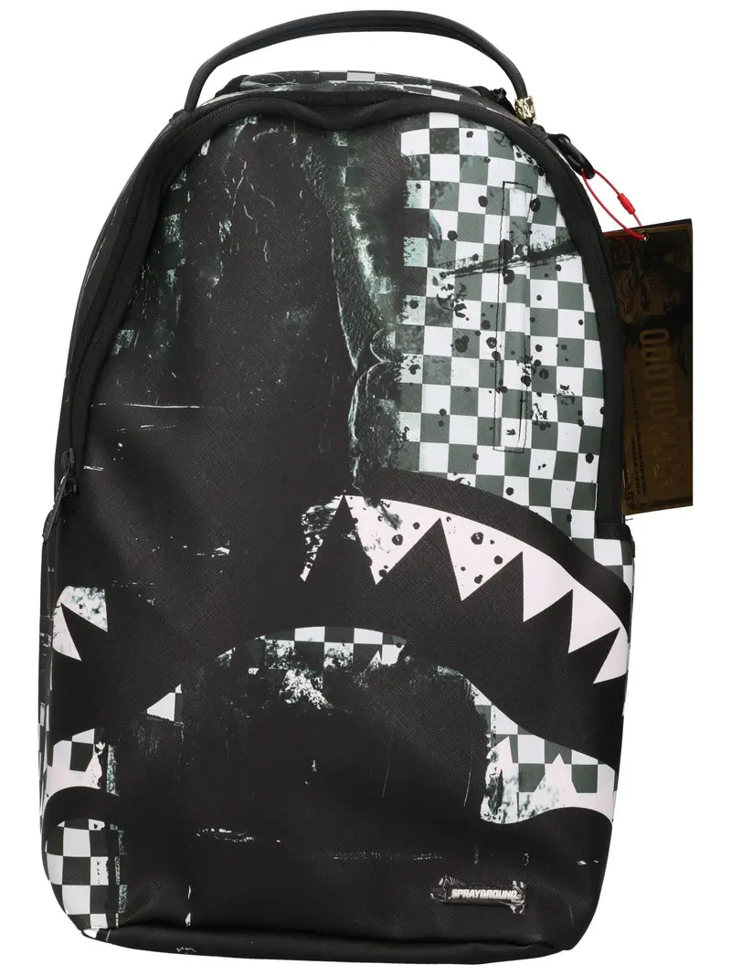 SPRAYGROUND painted over check backpack