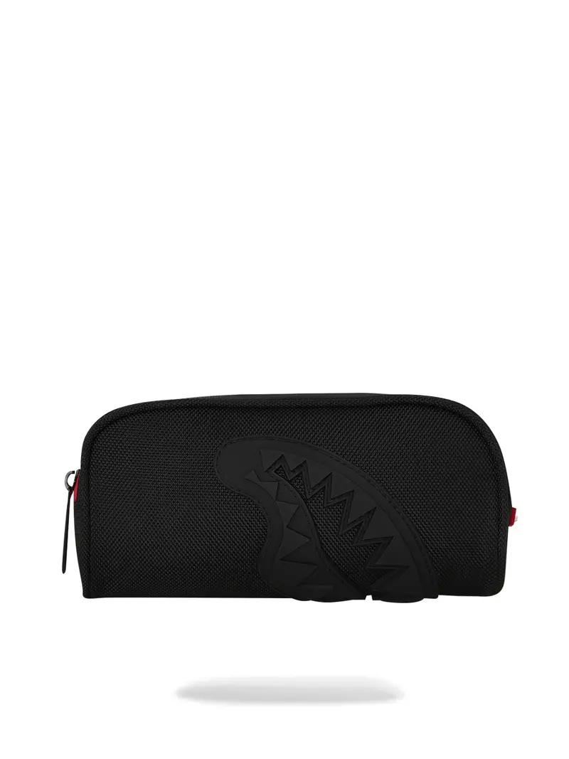 SPRAYGROUND Pochette Unisex adulto PRINTED ZIPPER SHARK POUCH 910B7884NSZ Nero