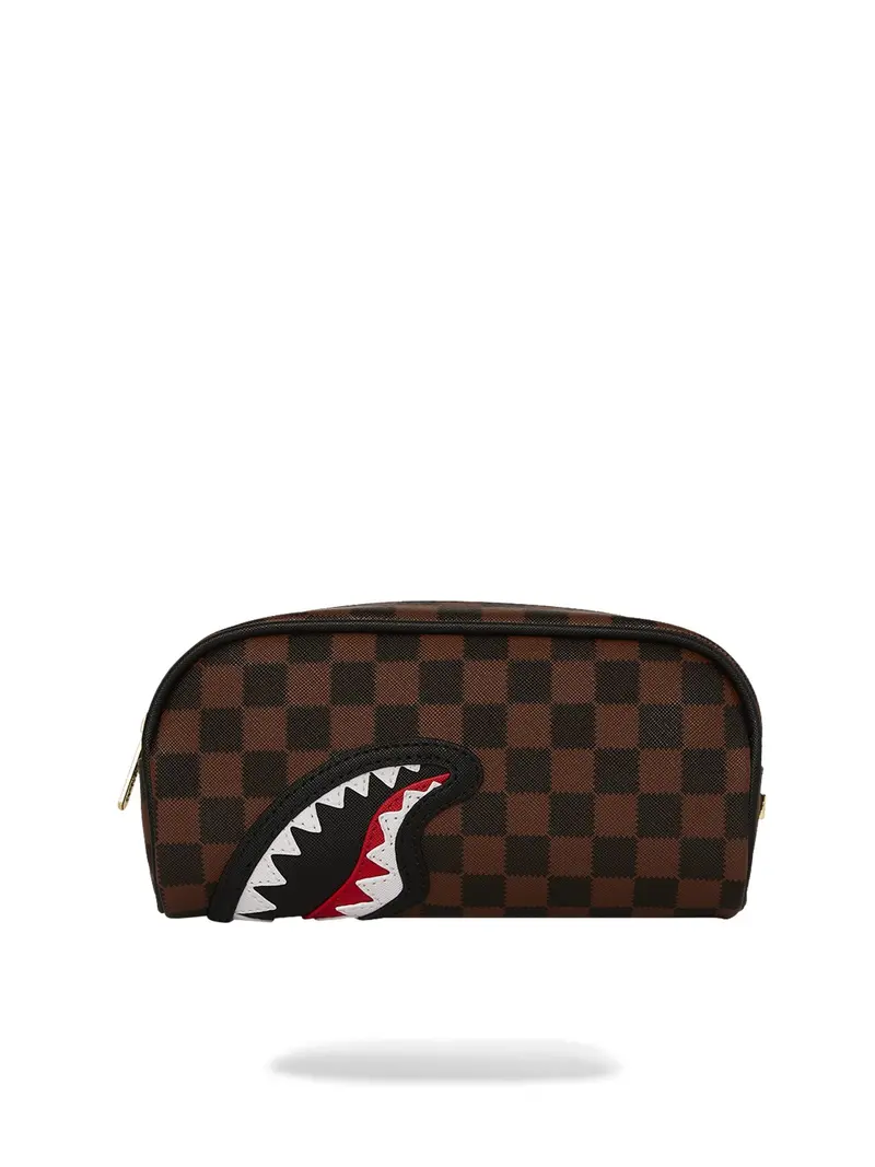 SPRAYGROUND Pochette Unisex adulto SAWTOOTH SHARKS IN PARIS POUCH 910B7845NSZ MARRONE