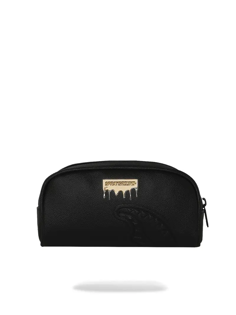 SPRAYGROUND Pochette Unisex adulto SILVER SIDE DRIP BLACK CHECK PENCIL POUCH 910B9047NSZ Nero