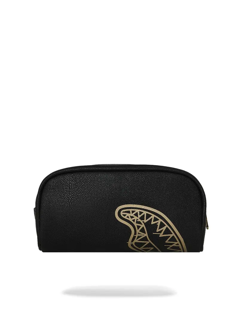 SPRAYGROUND Pochette Unisex adulto THAT GOLD DRAP PENCIL POUCH 910B8982NSZ Nero