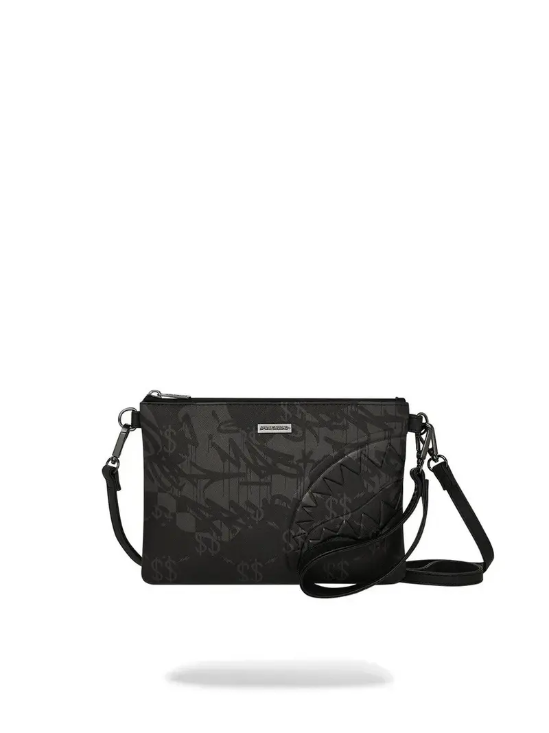 SPRAYGROUND Pochette Uomo 3AM CHECK POUCHETTE 910B7502NSZ Grigio