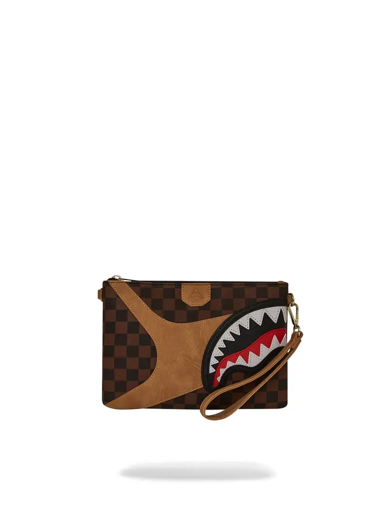 SPRAYGROUND Pochette Uomo HENNYVILLE CROSSOVER CLUTCH 910B7994NSZ MARRONE