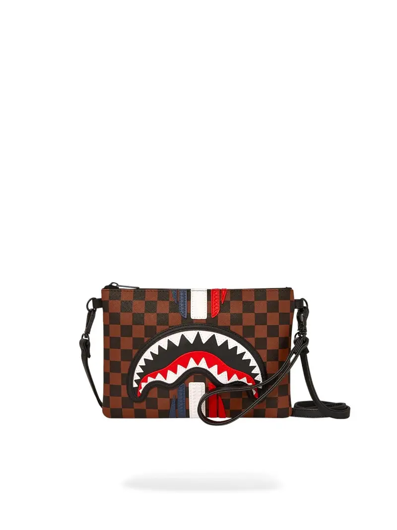 SPRAYGROUND Pochette Uomo MACHINE FRANCAISE POUCHETTE 910B7493NSZ Marrone