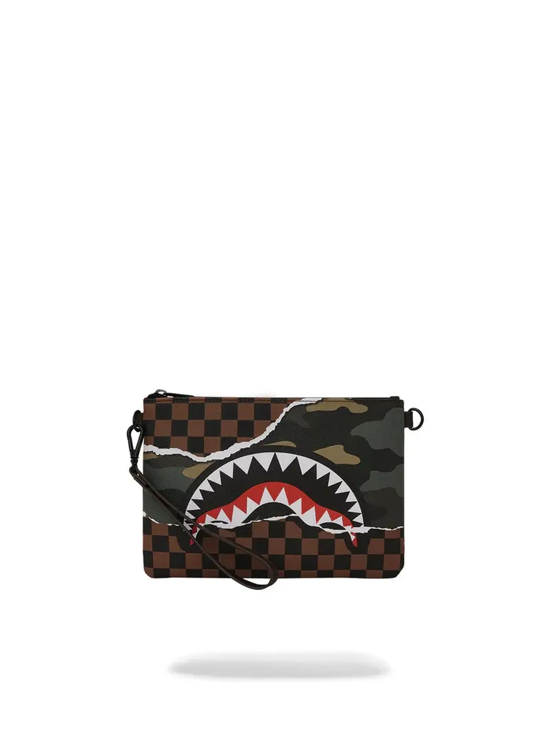 SPRAYGROUND Pochette Uomo TEAR IT UP CAMO POCHETTE 910B6041NSZ Marrone