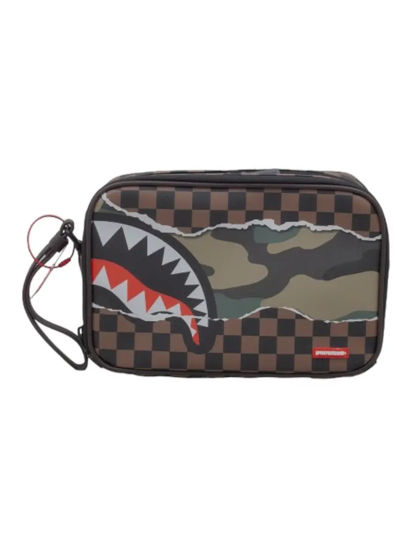 SPRAYGROUND Pochette Uomo TEAR IT UP CAMO TOILETRY - BRICK 910B6042NSZ Marrone
