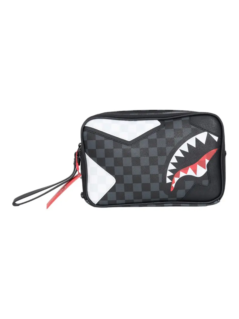 SPRAYGROUND Pochette Uomo TRIPLE DECKER HEIR TO THE THRONE TOILETRY - BRICK 910B6070NSZ Grigio