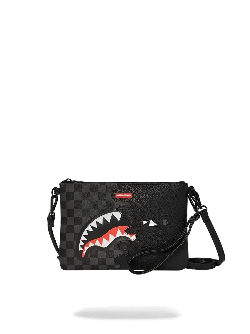 SPRAYGROUND Pochette Uomo UNFINISHED SHARK POUCHETTE 910B7479NSZ Grigio