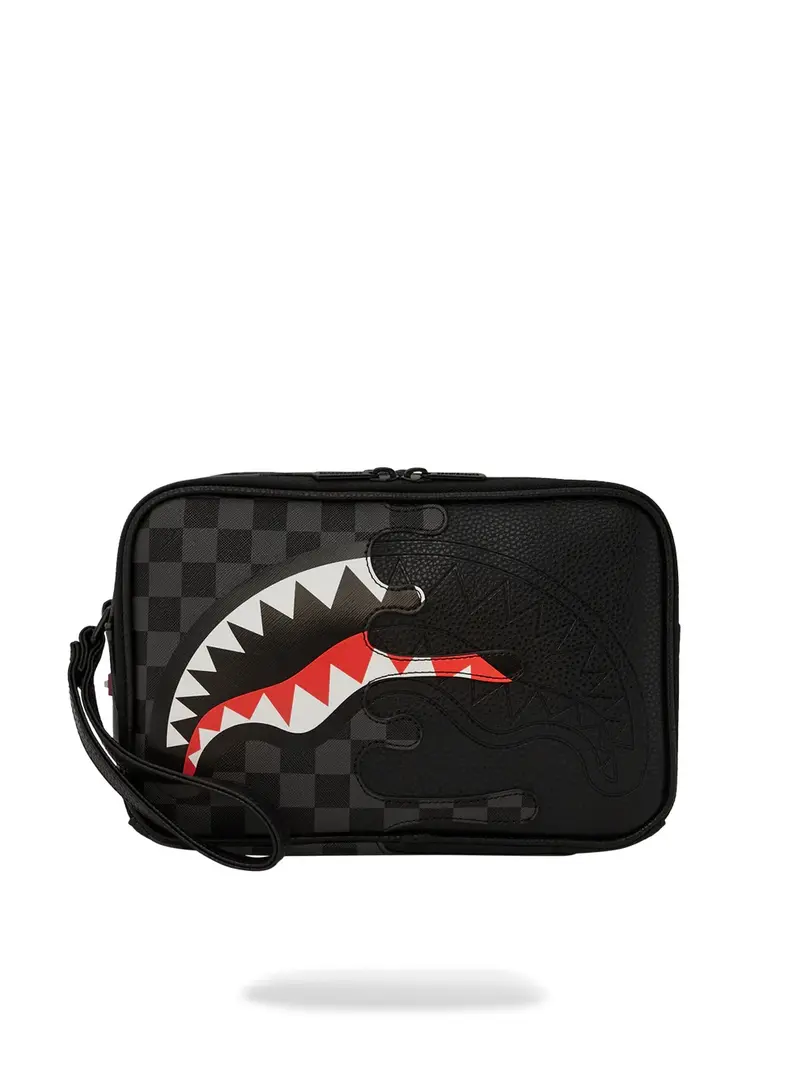 SPRAYGROUND Pochette Uomo UNFINISHED SHARK TOILETRY 910B7480NSZ Grigio