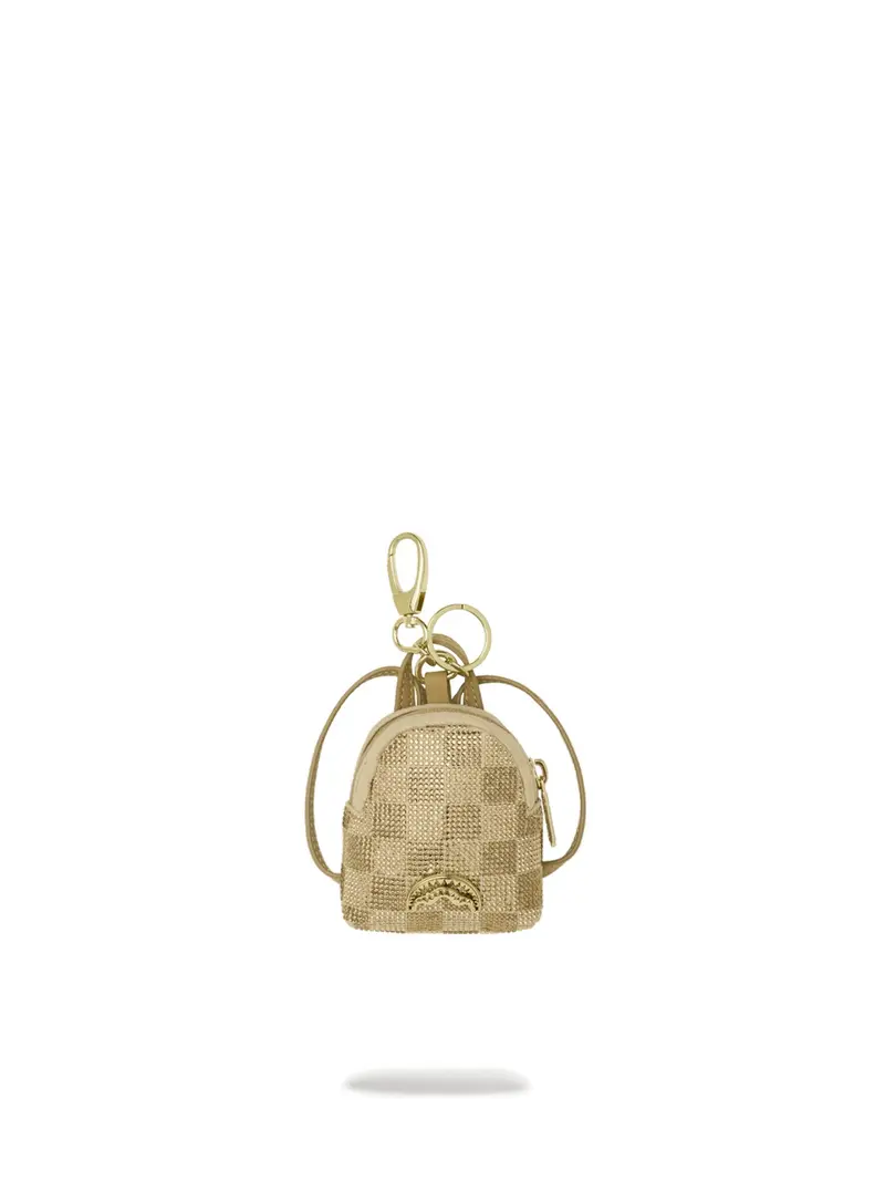 SPRAYGROUND Portachiave Unisex adulto 2 TONE GOLD TRINITY BACKPACK KEYCHAIN - 910K9483NSZ