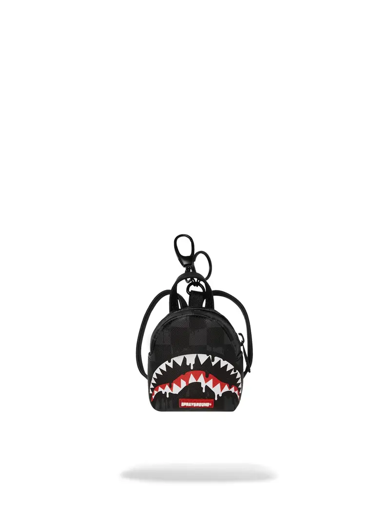 SPRAYGROUND Portachiavi Unisex adulto DRIPPING SHARKS IN PARIS KEYCHAIN 910K7973NSZ Nero