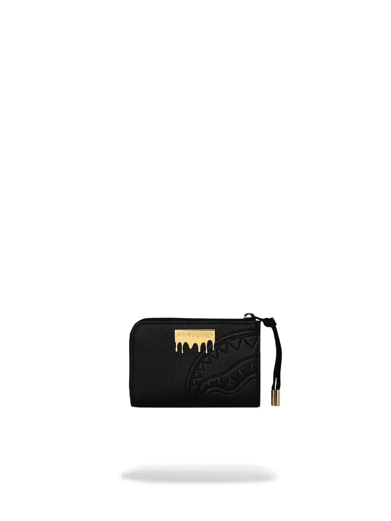 SPRAYGROUND Portafoglio Unisex adulto GOLD BRICK LUX WALLET 910W9046NSZ Nero