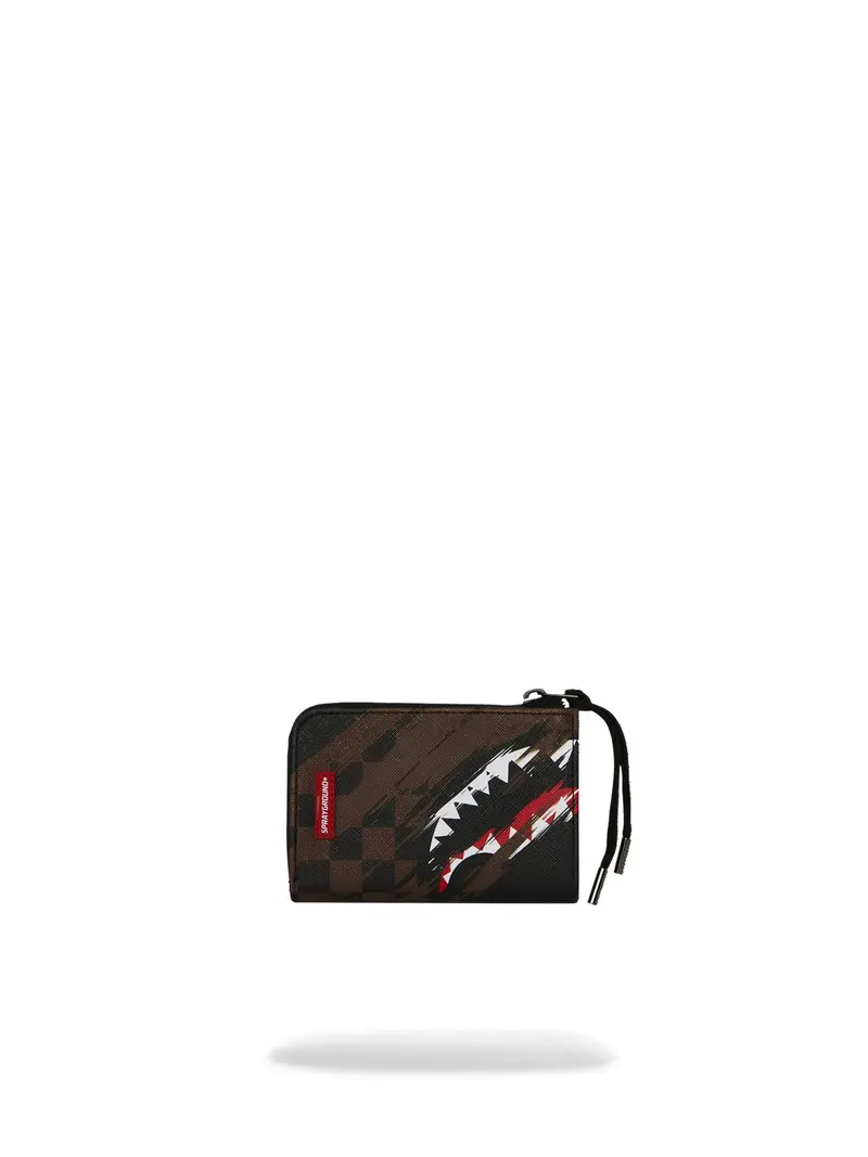 SPRAYGROUND Portafoglio Unisex adulto SMEARED GRUNGE WALLET 910W8971NSZ Marrone