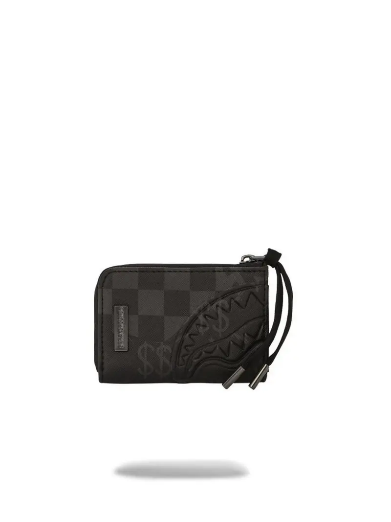 SPRAYGROUND Portafoglio Uomo 3AM CHECK WALLET 910W7501NSZ Grigio