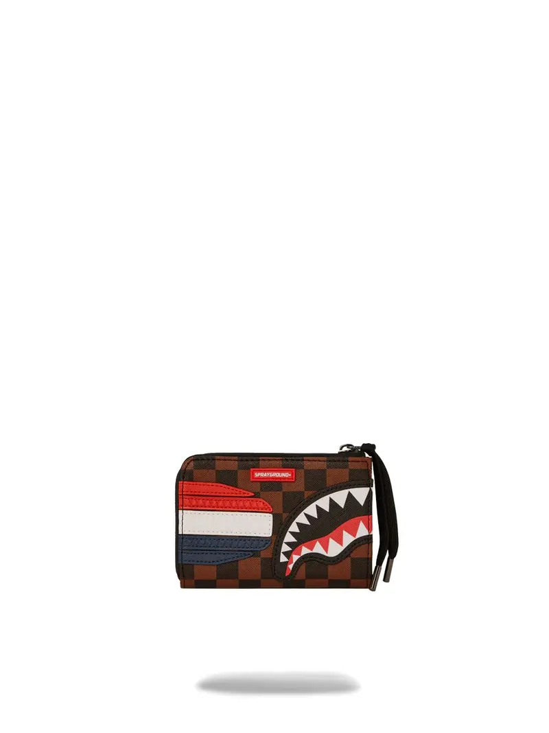 SPRAYGROUND Portafoglio Uomo MACHINE FRANCAISE WALLET 910W7495NSZ Marrone