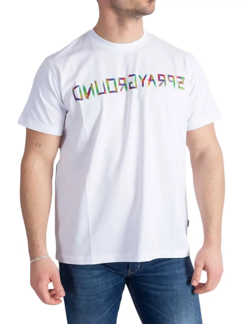 SPRAYGROUND T-Shirt e Polo Uomo  SP482WHT Bianco