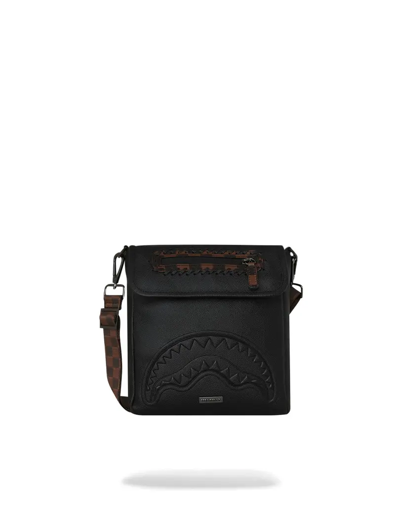 SPRAYGROUND Tracolla Uomo DOSE OF CHECK DEUX MESSENGER SLING 910B8017NSZ Nero