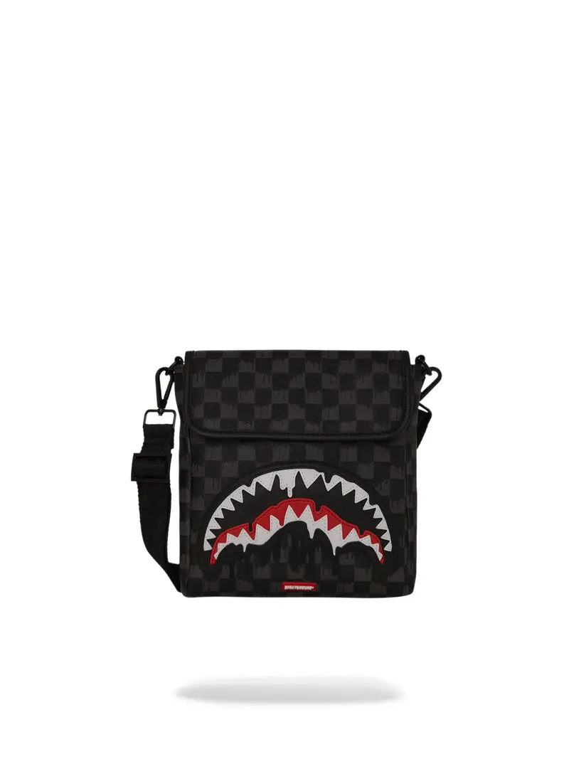 SPRAYGROUND Tracolla Uomo DRIPPING SHARKS IN PARIS MESSENGER SLING 910B7962NSZ Nero
