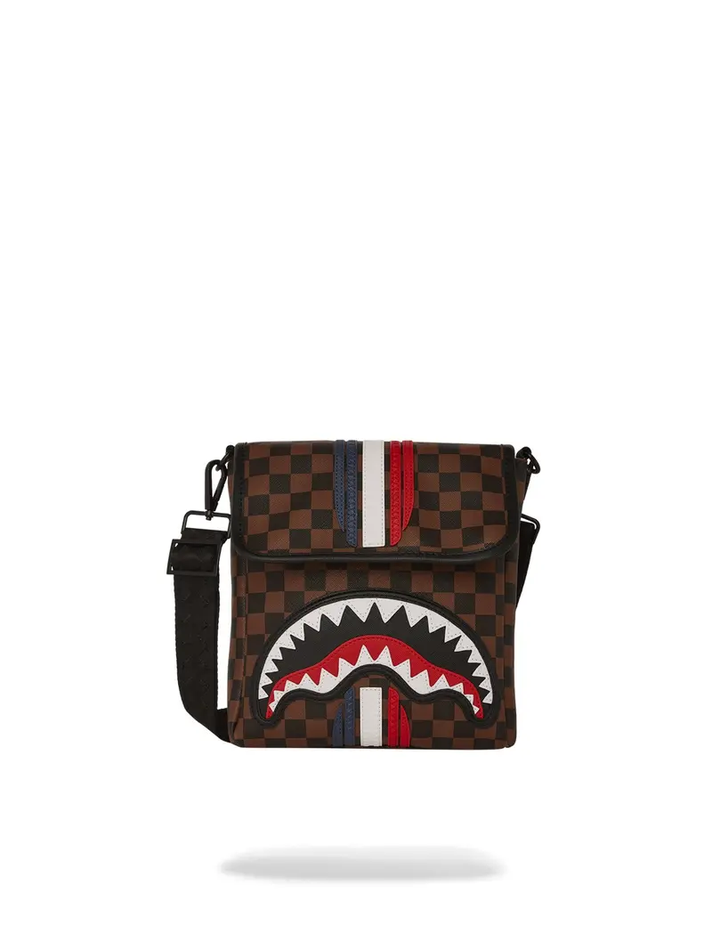 SPRAYGROUND Tracolla Uomo MACHINE FRANCAISE MESSENGER SLING 910B7489NSZ Marrone