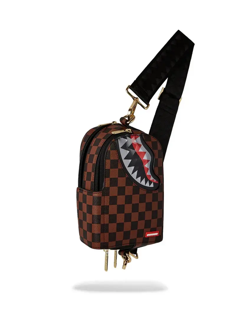 SPRAYGROUND Tracolla Uomo SIP LENTICULAR CHOMP BACKPACK SLING 910B6521NSZ Marrone
