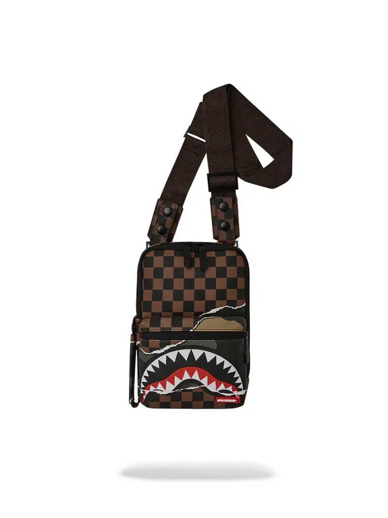 SPRAYGROUND Tracolla Uomo TEAR IT UP CAMO SLING 910B6043NSZ Marrone