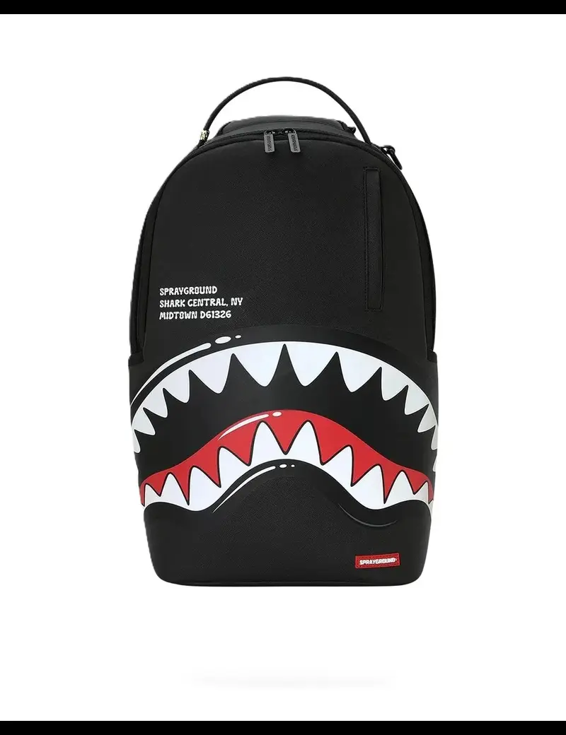 Sprayground Zaino in ecopelle Shark Central Bubbly Black
