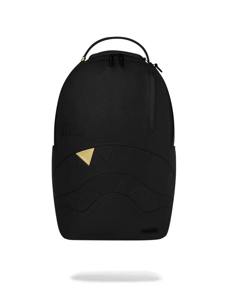 SPRAYGROUND Zaino Unisex adulto BLACKED OUT EMBOSSED GOLD TOOTH BACKPACK - 910B9325NSZ