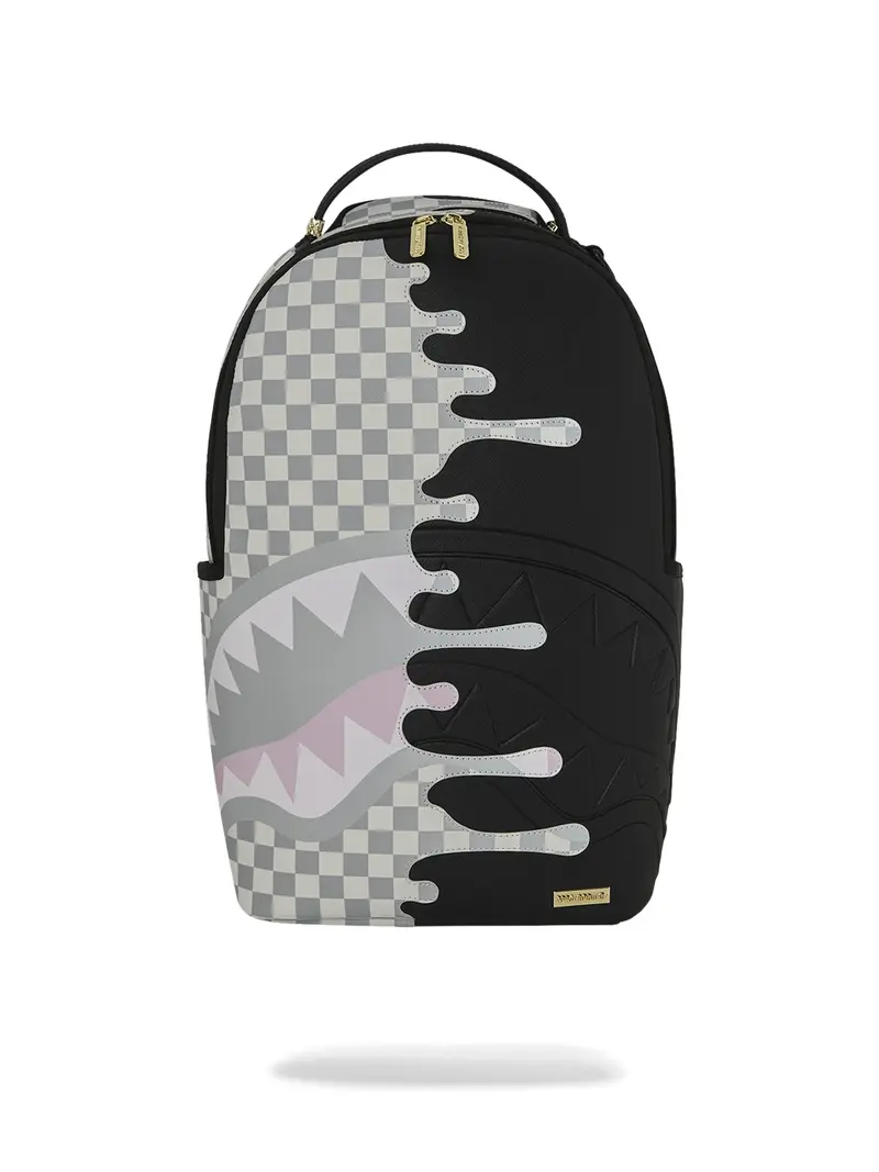SPRAYGROUND Zaino Unisex adulto CREAM CHECK UNFINISHED SHARK DLXSV BACKPACK 910B8758NSZ Nero