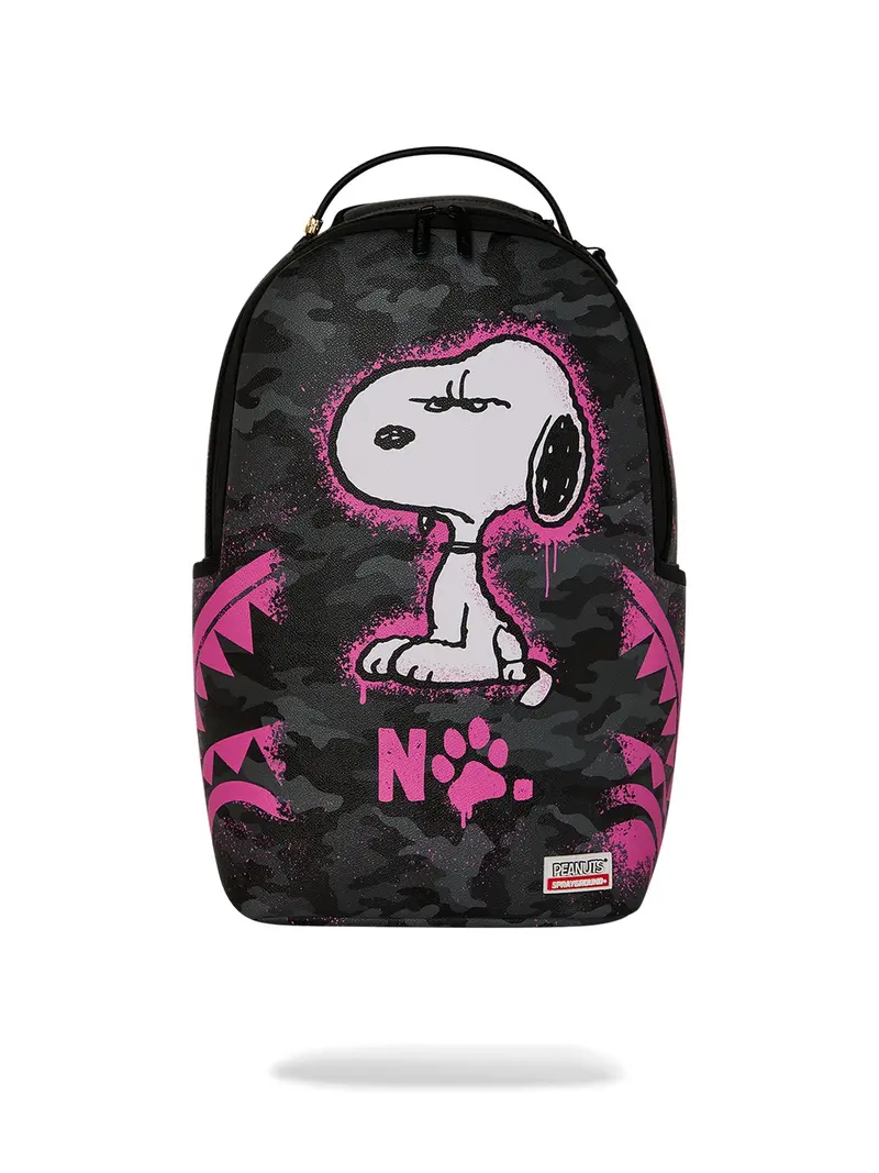 SPRAYGROUND Zaino Unisex adulto PEANUTS SNOOPY PINK STENCIL DLXSV BACKPACK 910B8781NSZ Nero
