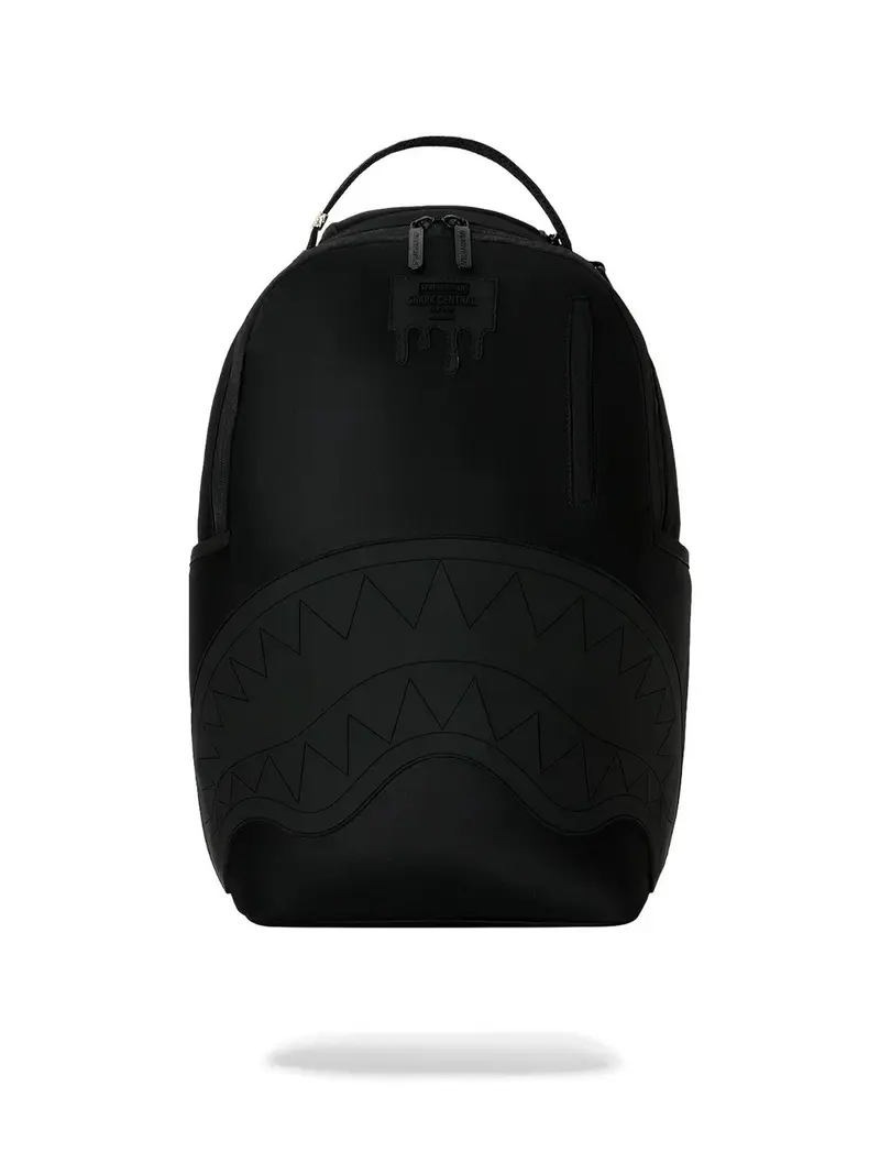 SPRAYGROUND Zaino Unisex adulto SHARK CENTRAL BLACKED OUT EMBOSSED NYLON BACKPACK - 910B9635NSZ