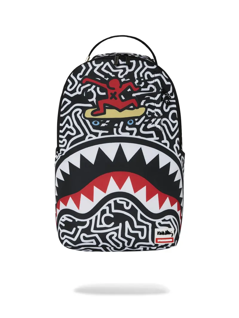 SPRAYGROUND Zaino Uomo KEITH HARRING 3 BACKPACK 910B6914NSZ Nero