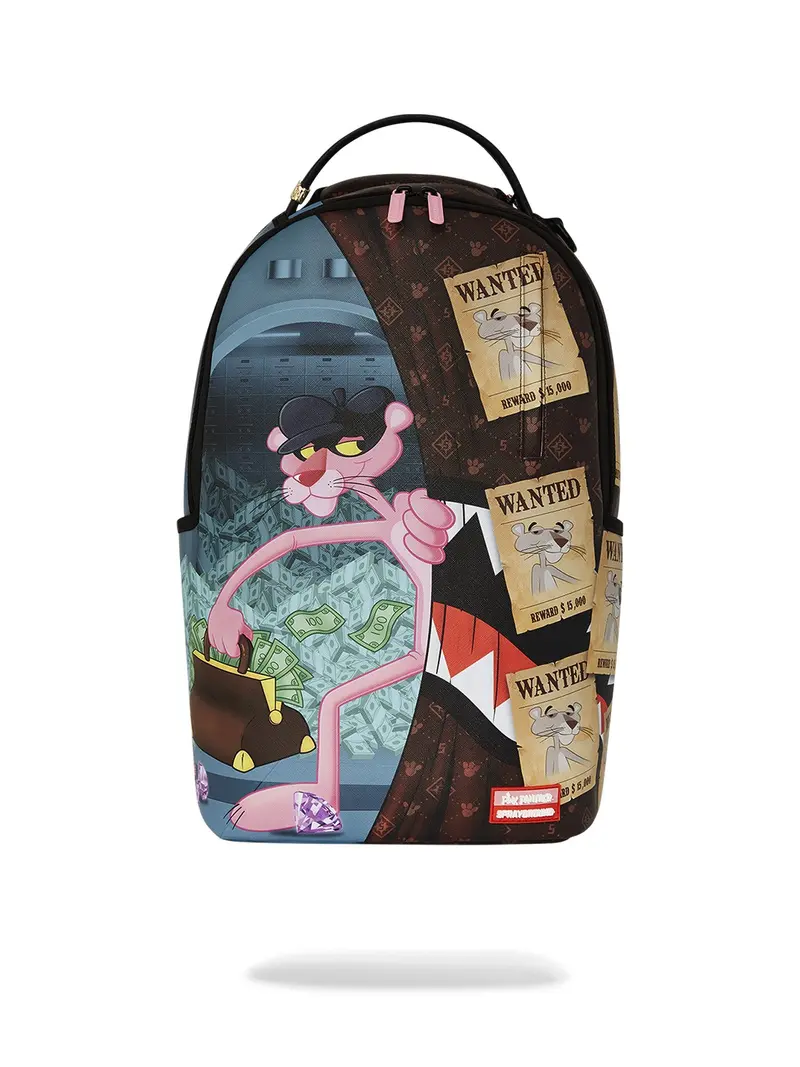 SPRAYGROUND Zaino Uomo PINK PANTHER BURGLAR ESCAPE DLXV BACKPACK 910B7773NSZ Nero