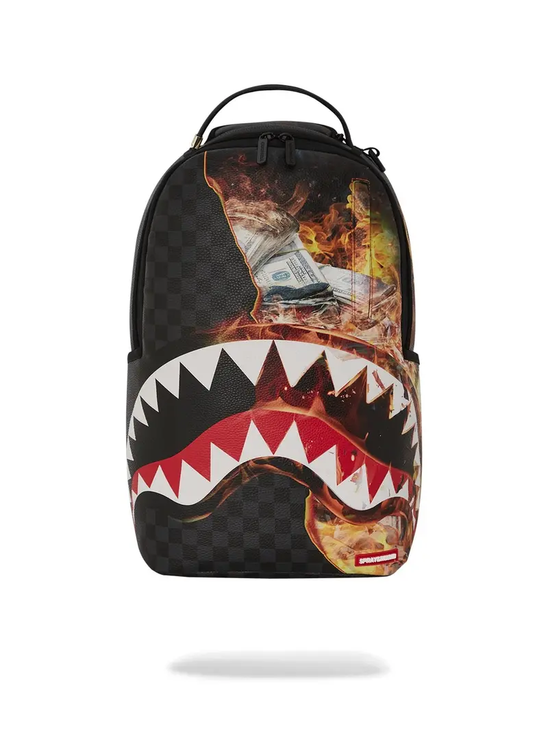 SPRAYGROUND Zaino Uomo SHARK CHECK 910B6358NSZ Nero