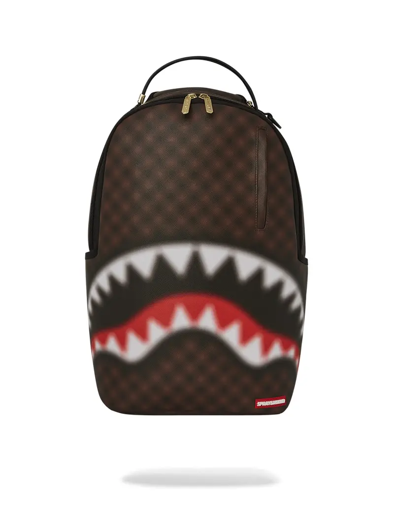 SPRAYGROUND Zaino Uomo SHARKS IN PARIS BLUR BACKPACK 910B6707NSZ Marrone