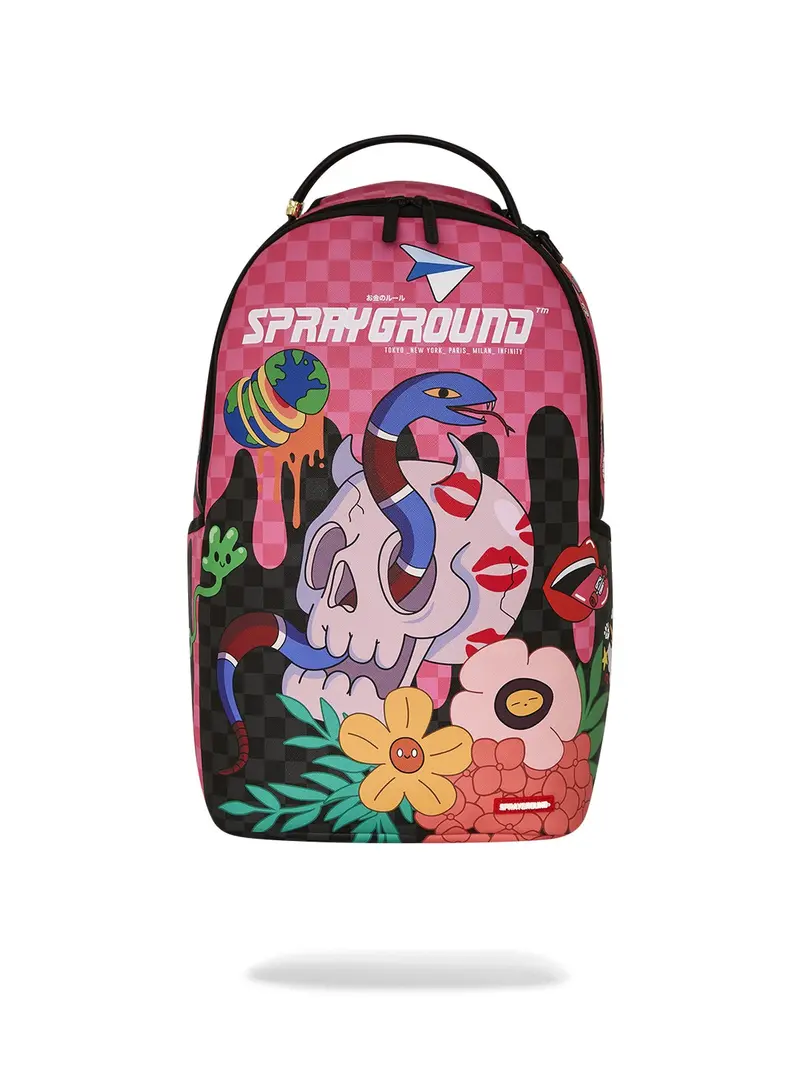 SPRAYGROUND Zaino Uomo WTF SKULL DRIP DLXSV BACKPACK 910B7604NSZ ROSA
