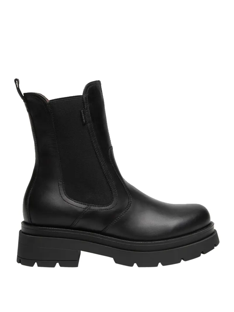 Stivaletti Nero Giardini Chelsea Donna in Pelle Nero