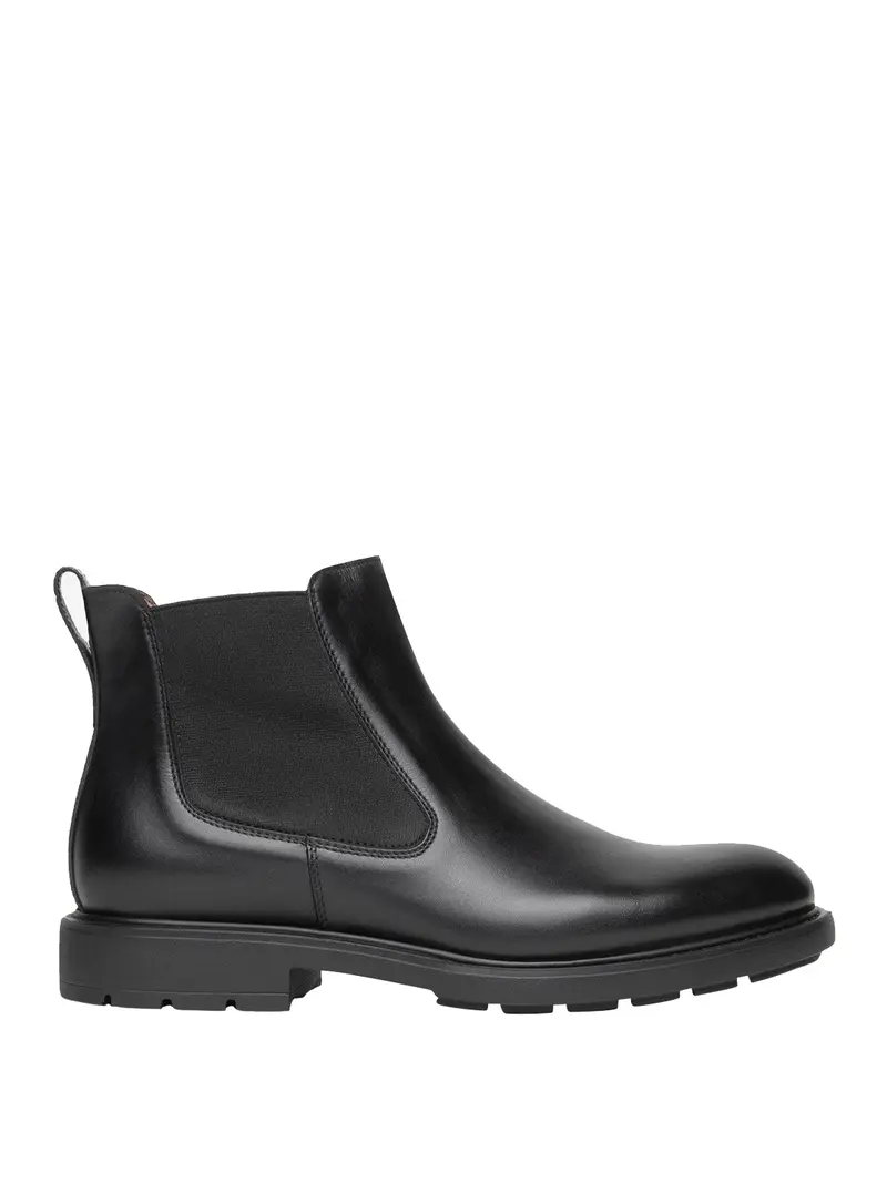 Stivaletti Nero Giardini Chelsea Uomo in Pelle Nero