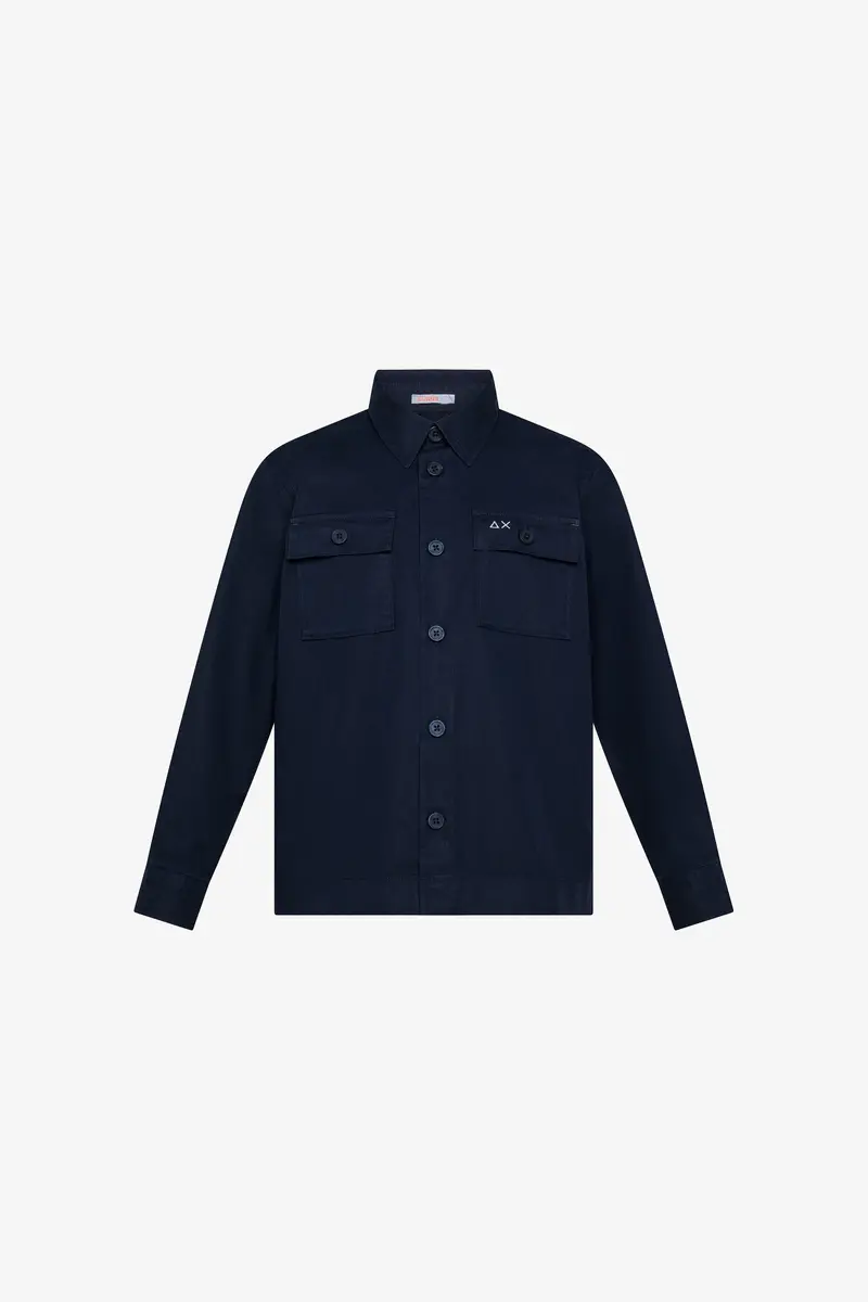 Sun 68 Overshirt Blu Bambino
