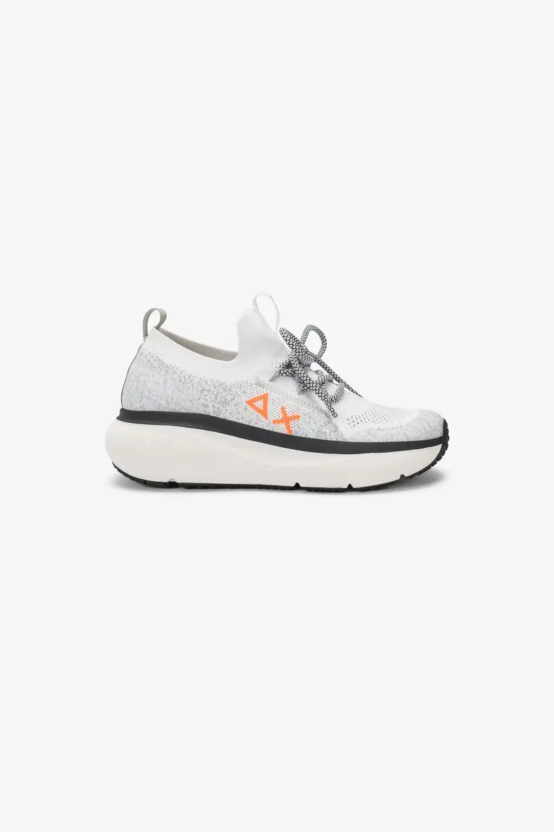Sun 68 Sneakers Jupiter Knit Bianco Bambino