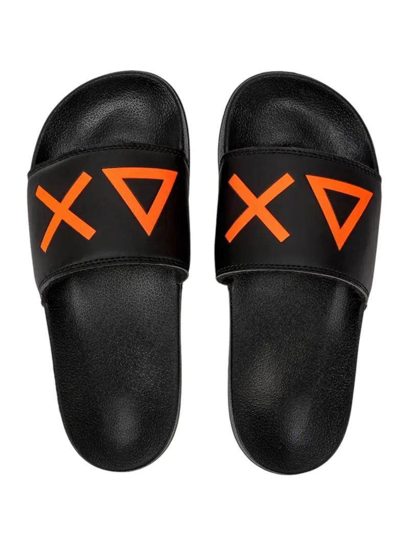 SUN68 Ciabatta Donna Slippers Logo X34203 11 Nero