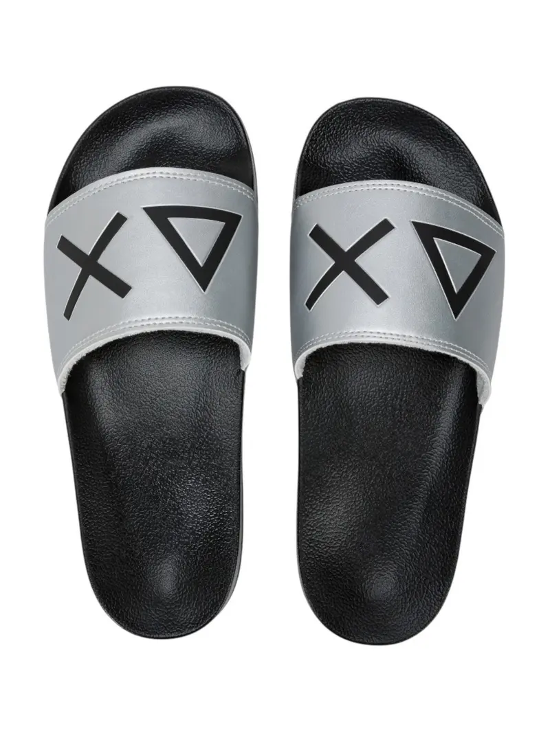 SUN68 Ciabatta Uomo Slippers Logo X35102 1144 Nero