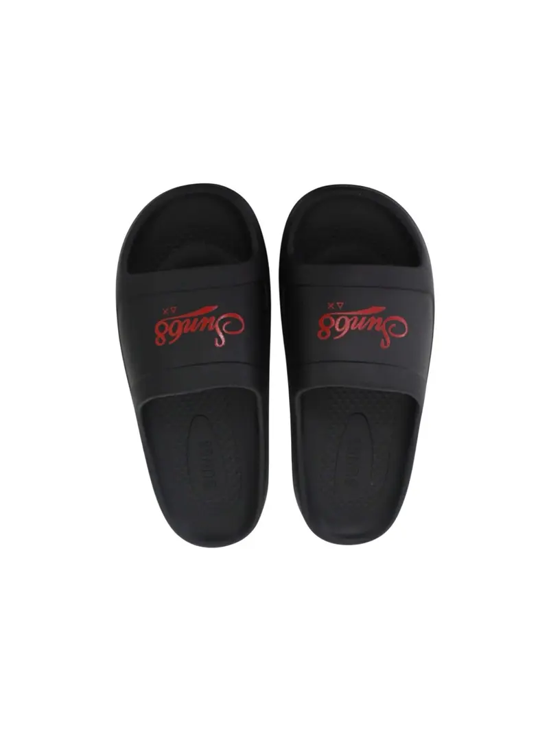 Sun68 Ciabatte Uomo Slippers Monoblock Print Sun68 Nero/Rosso - X36115-1110