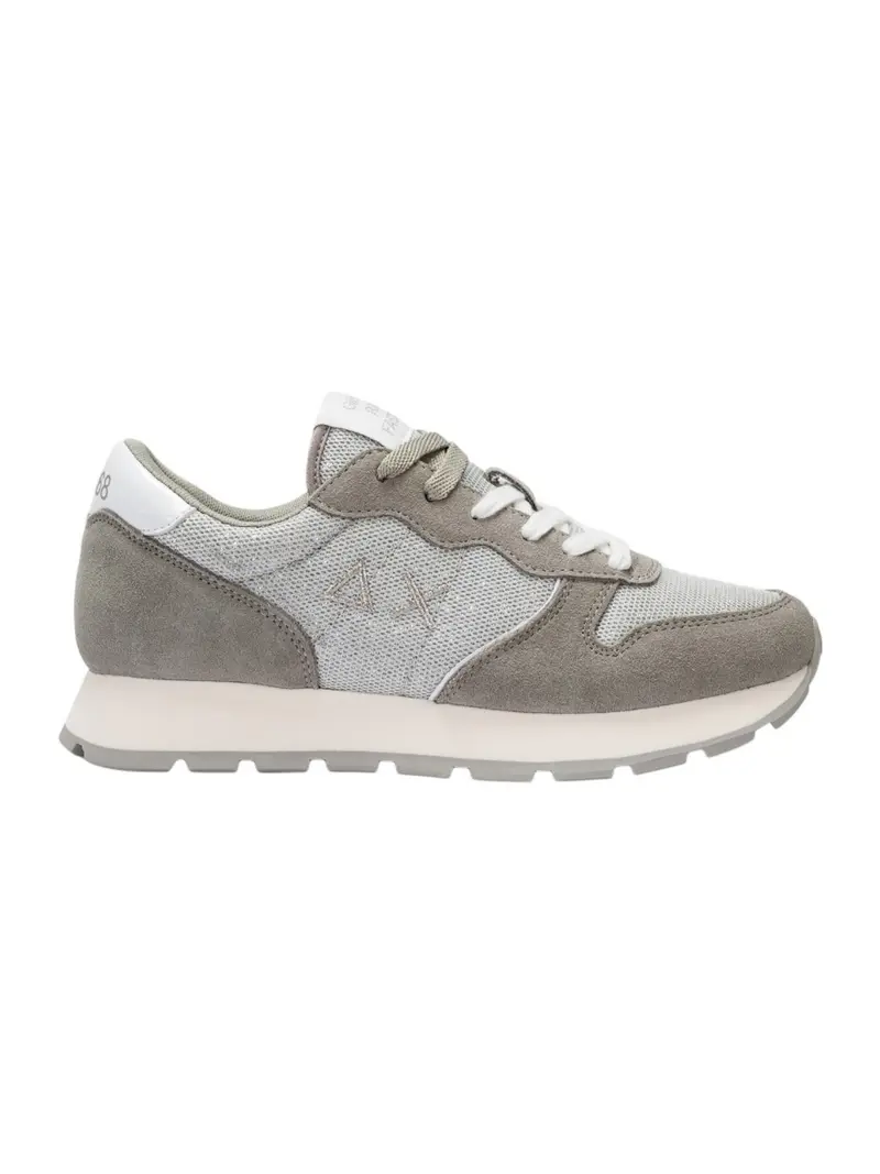 SUN68 Sneaker Donna Ally glitter textile Z34203 44 Argento