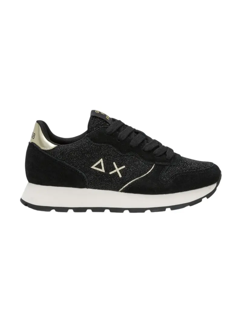 SUN68 Sneaker Donna Ally glitter textile Z44204 11 Nero