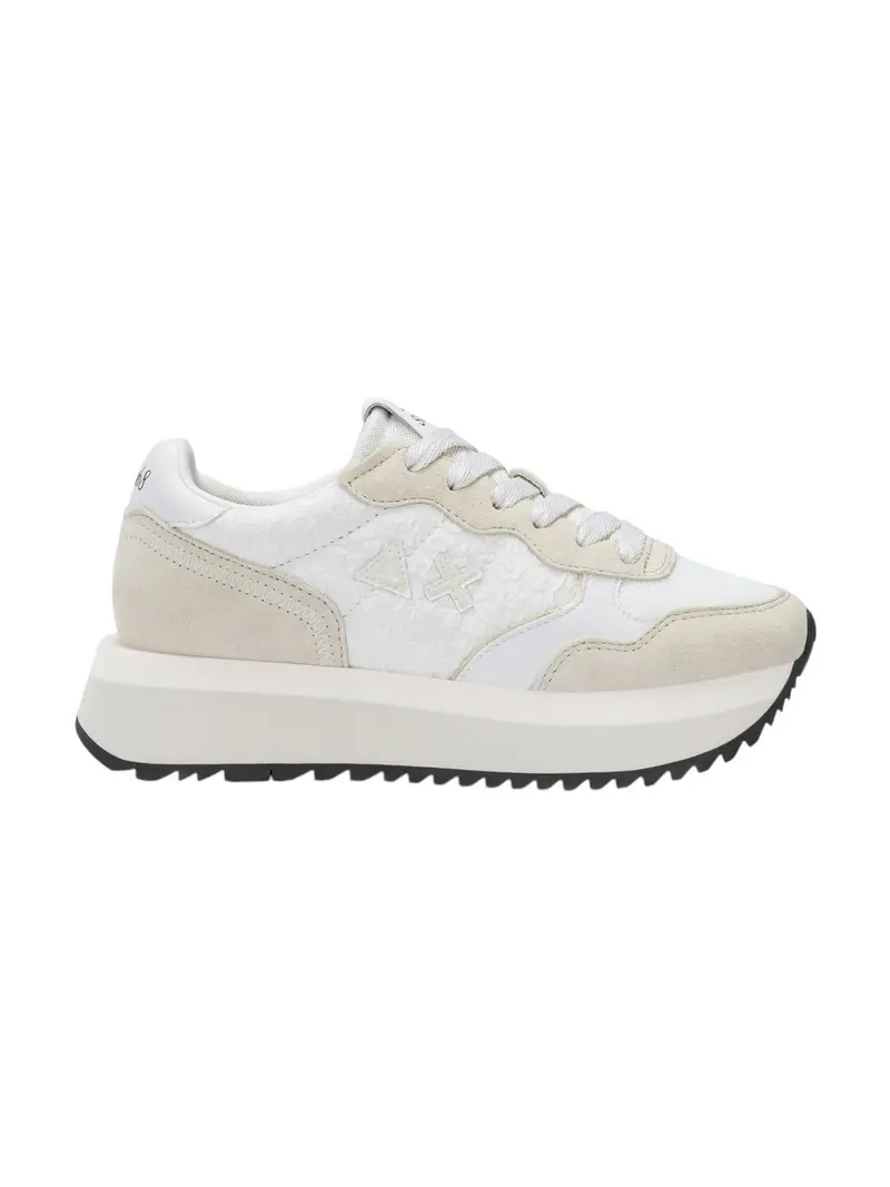 SUN68 Sneaker Donna BIG ALLY FLOWER Z35209 01 Bianco