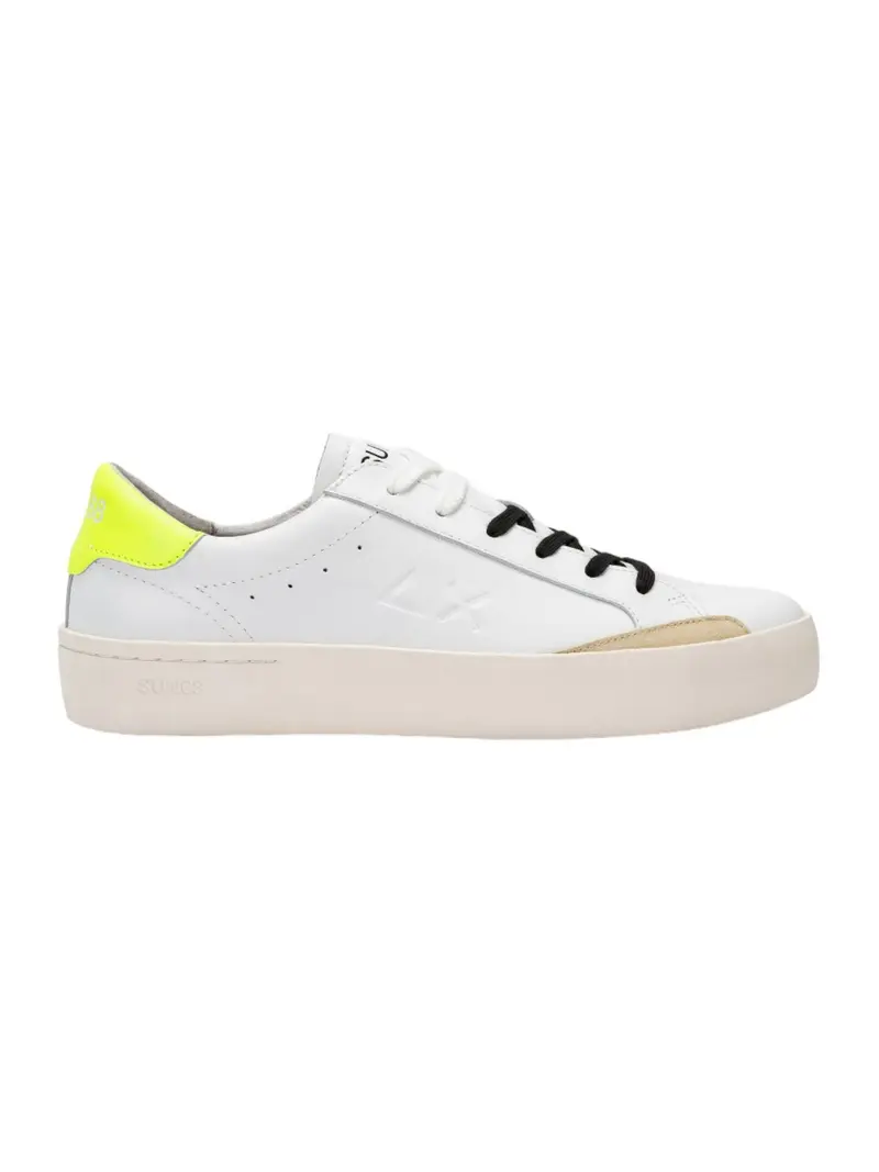 SUN68 Sneaker Uomo Street Leather Z34140 0163 Bianco