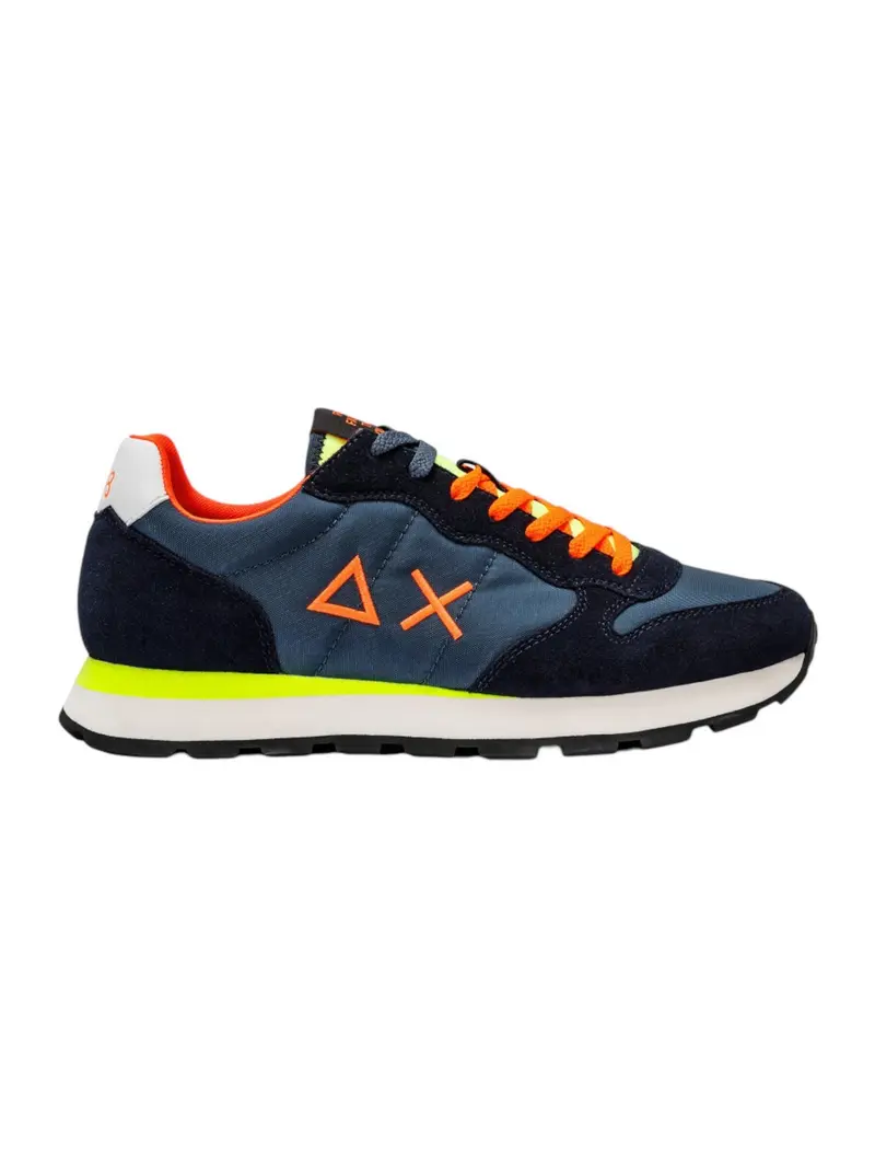 SUN68 Sneaker Uomo Tom fluo Z34102 07 Blu