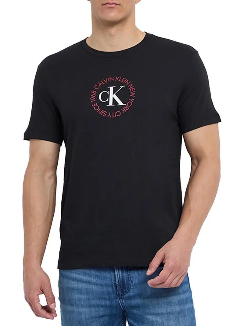 T-Shirt 30S Whsl Ck Word Calvin Klein - Nero
