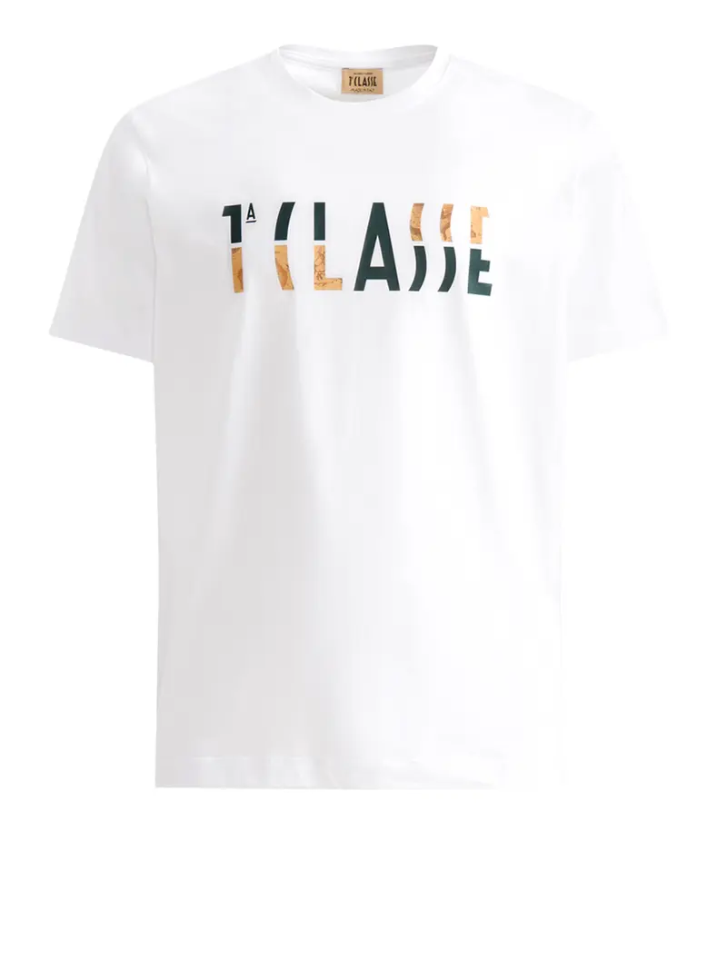 T-Shirt Alviero Martini Con Logo - Bianco