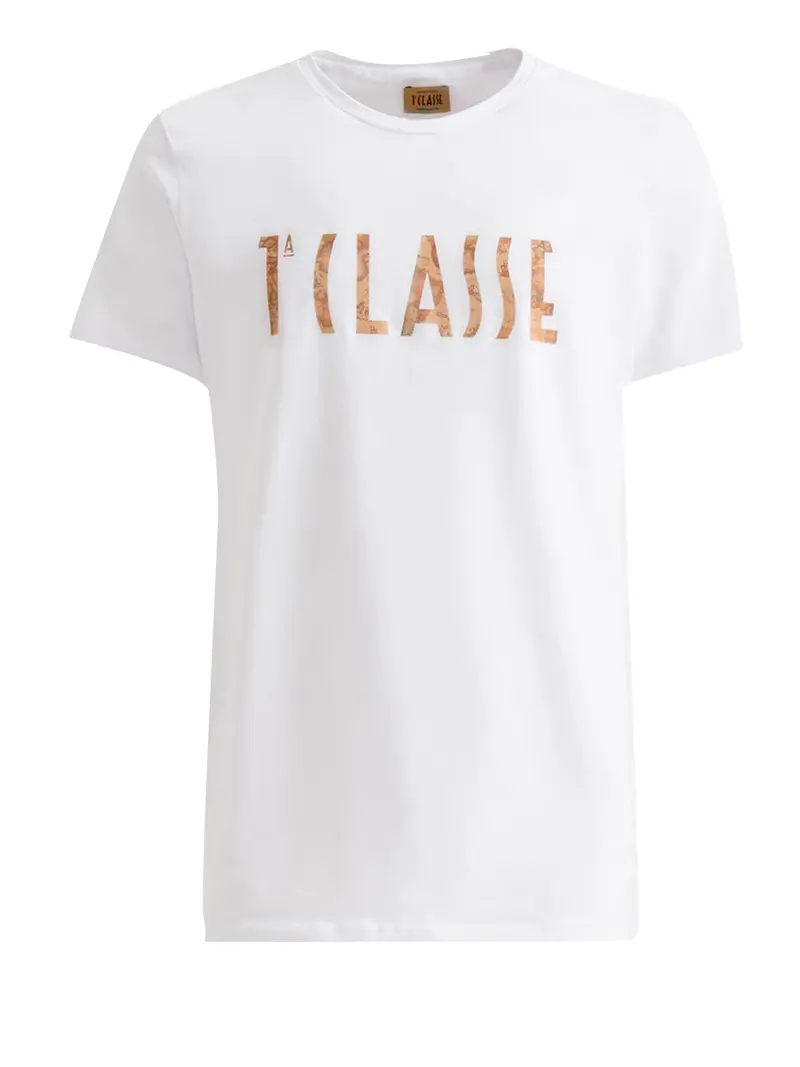 T-Shirt Alviero Martini Con Logo Geo Classic - Bianco